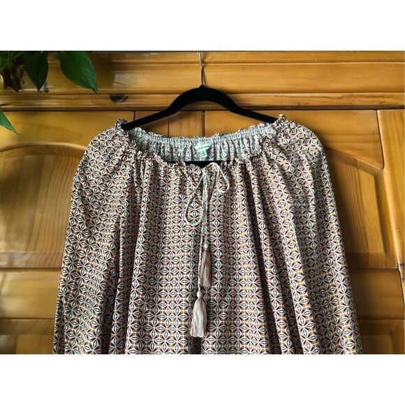 Max Studio Tie Neck Blouse Size Small - Picture 3 of 11